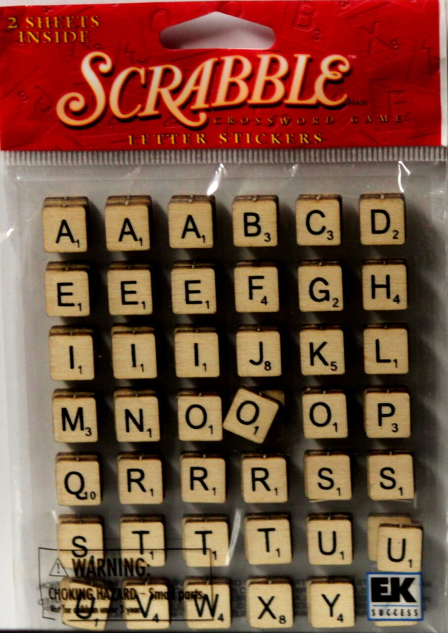 Jolee's Boutique Vintage Mini Scrabble Letters Dimensional Stickers